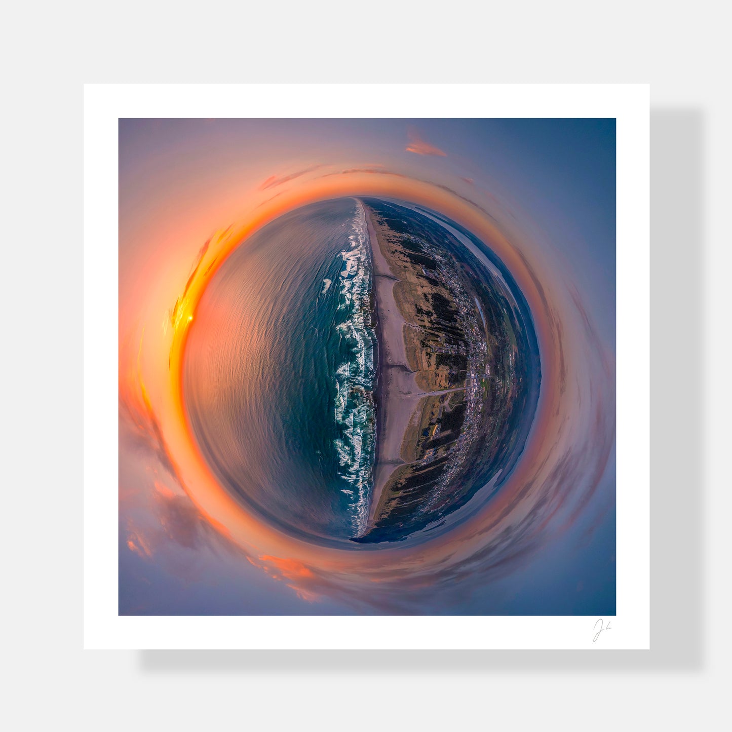 Long Beach Sunset (2023) - Signed Print