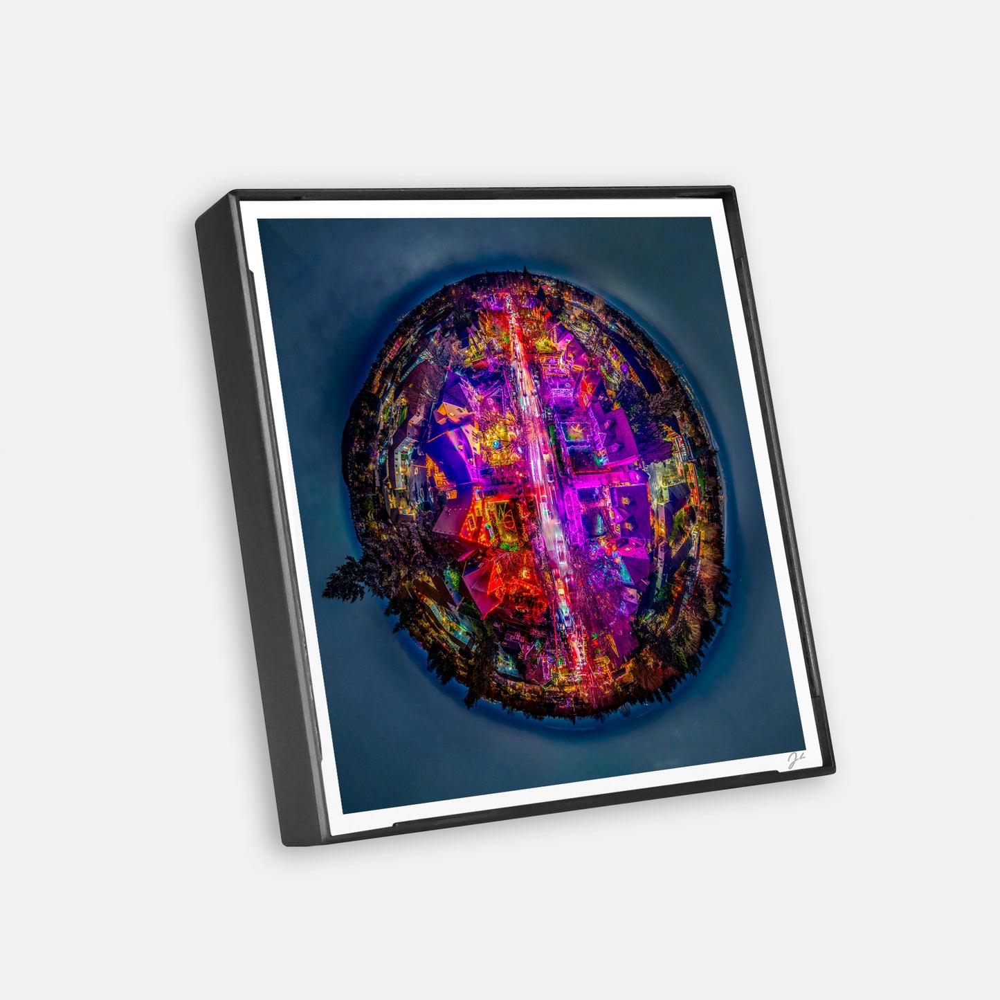 Peacock Lane (2025) - Magnetic Mini Framed Signed Print