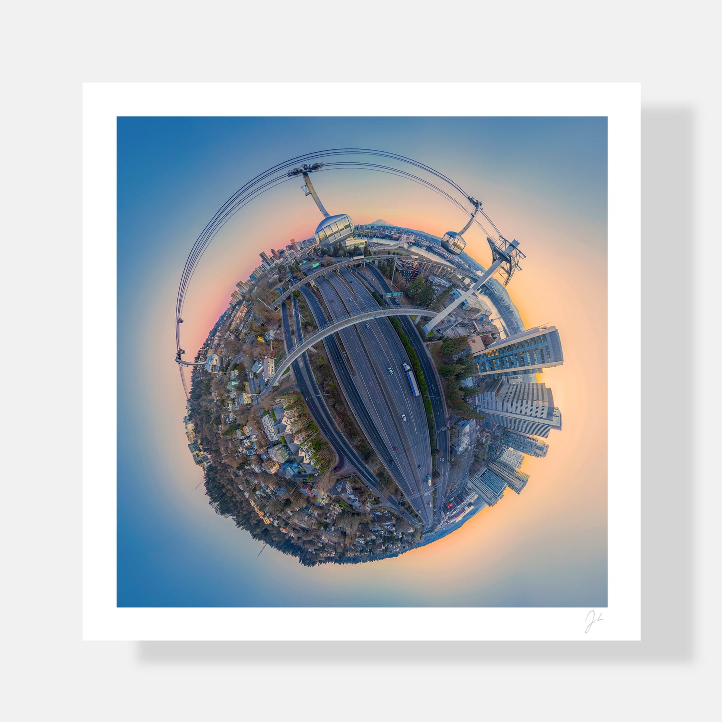 Portland Aerial Tram (2025) - Signed Print