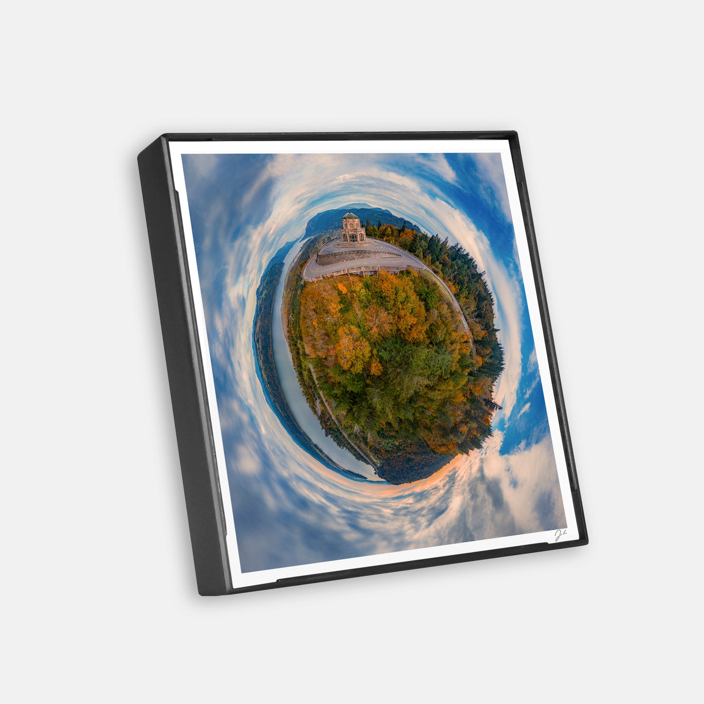 Vista House at Crown Point (2025) - Magnetic Mini Framed Signed Print