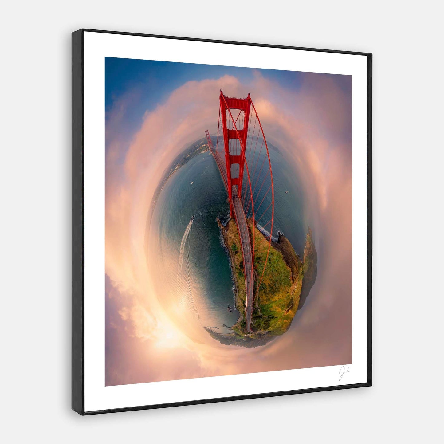 Lil' Planets Golden Gate Bridge (2024) - Signed Archival Print