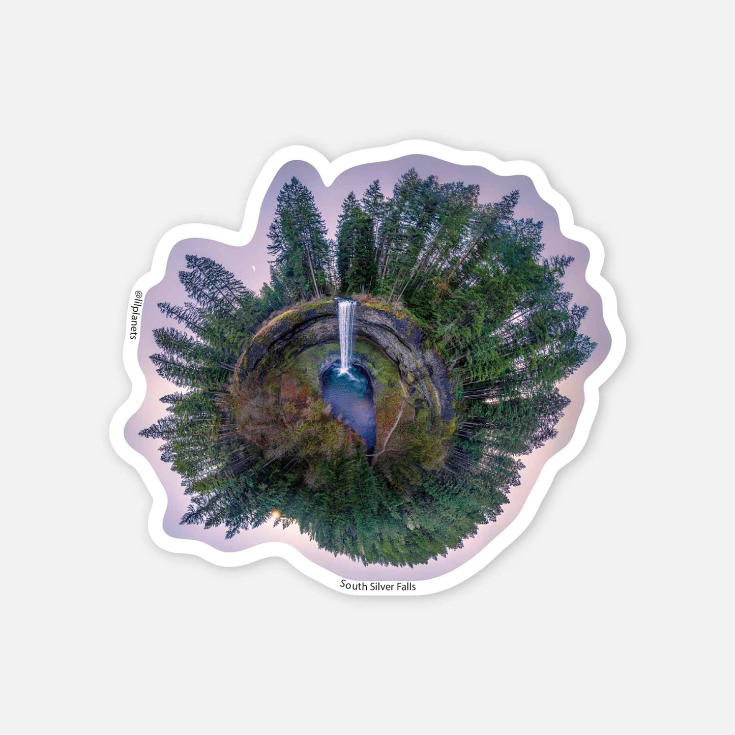 Lil' Planets South Silver Falls (2023) - Die-cut Vinyl Sticker