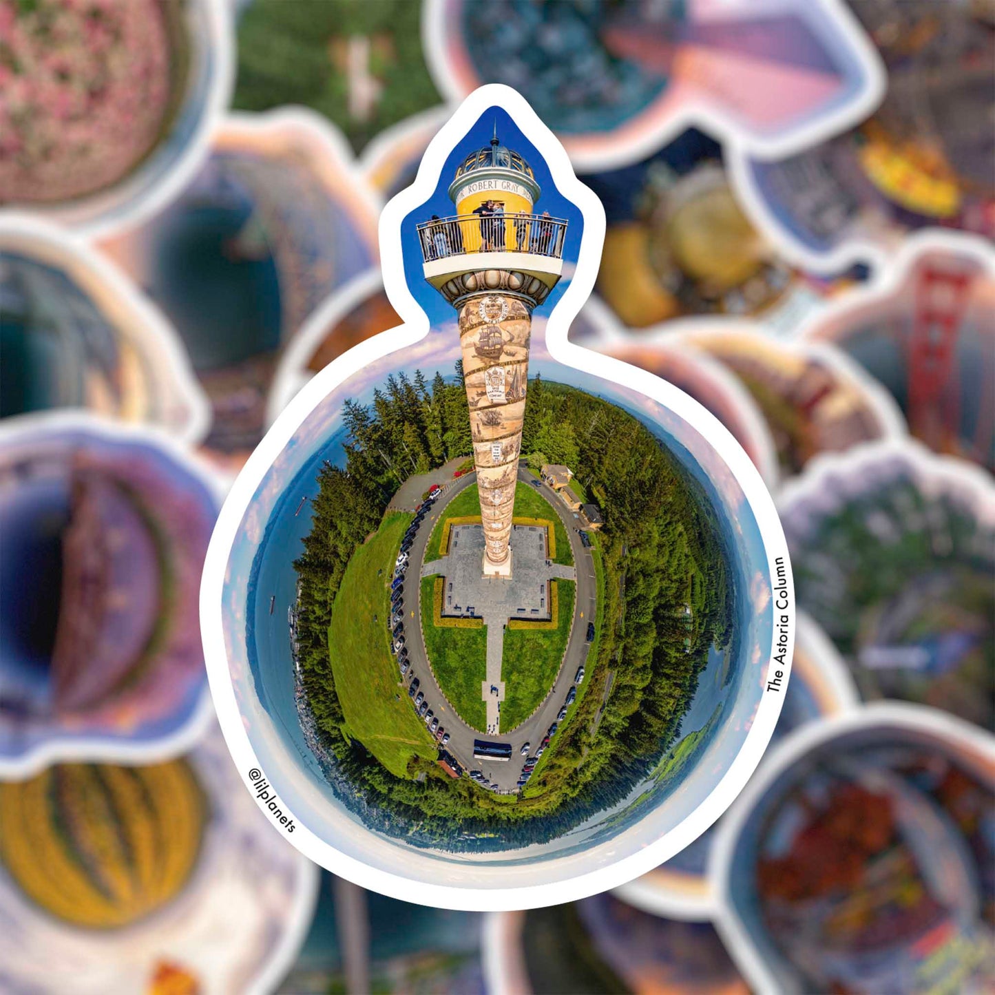 The Astoria Column (2022) - Die-cut Vinyl Sticker
