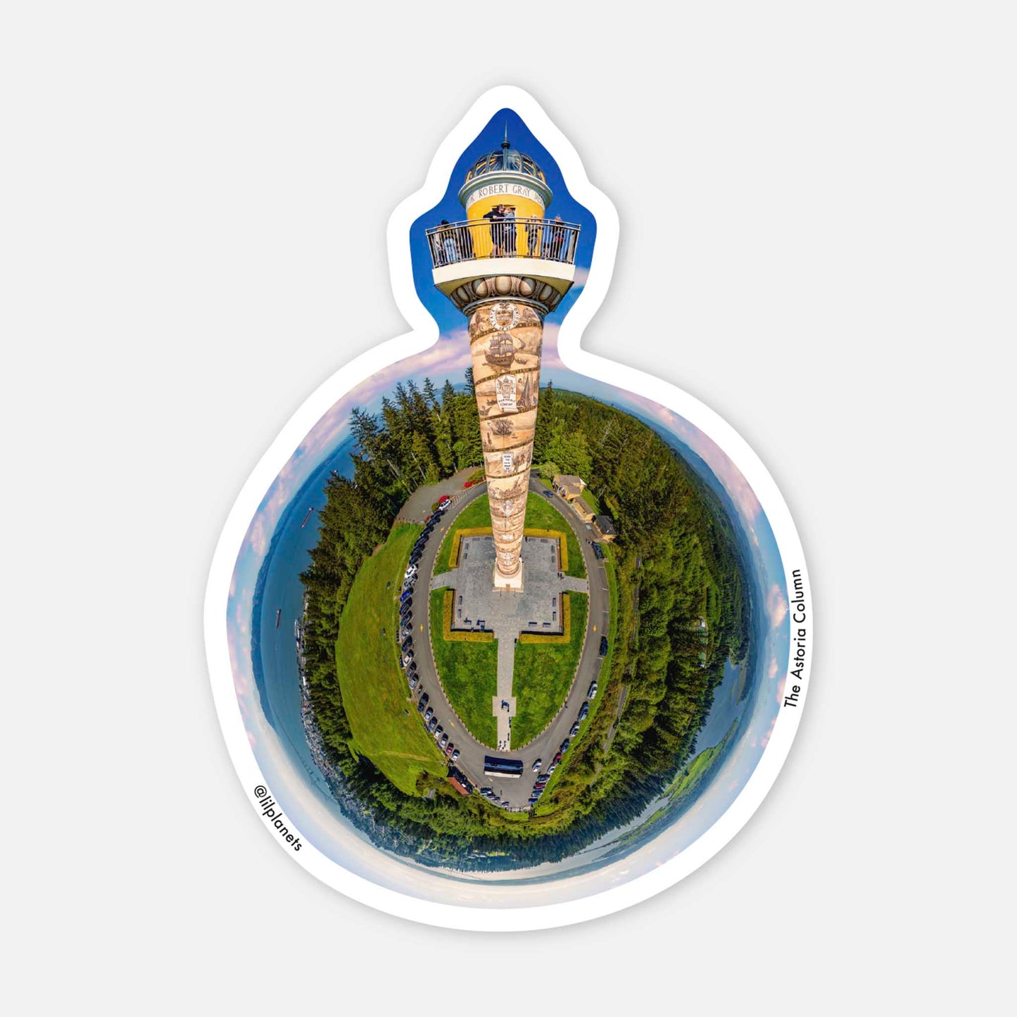The Astoria Column (2022) - Die-cut Vinyl Sticker