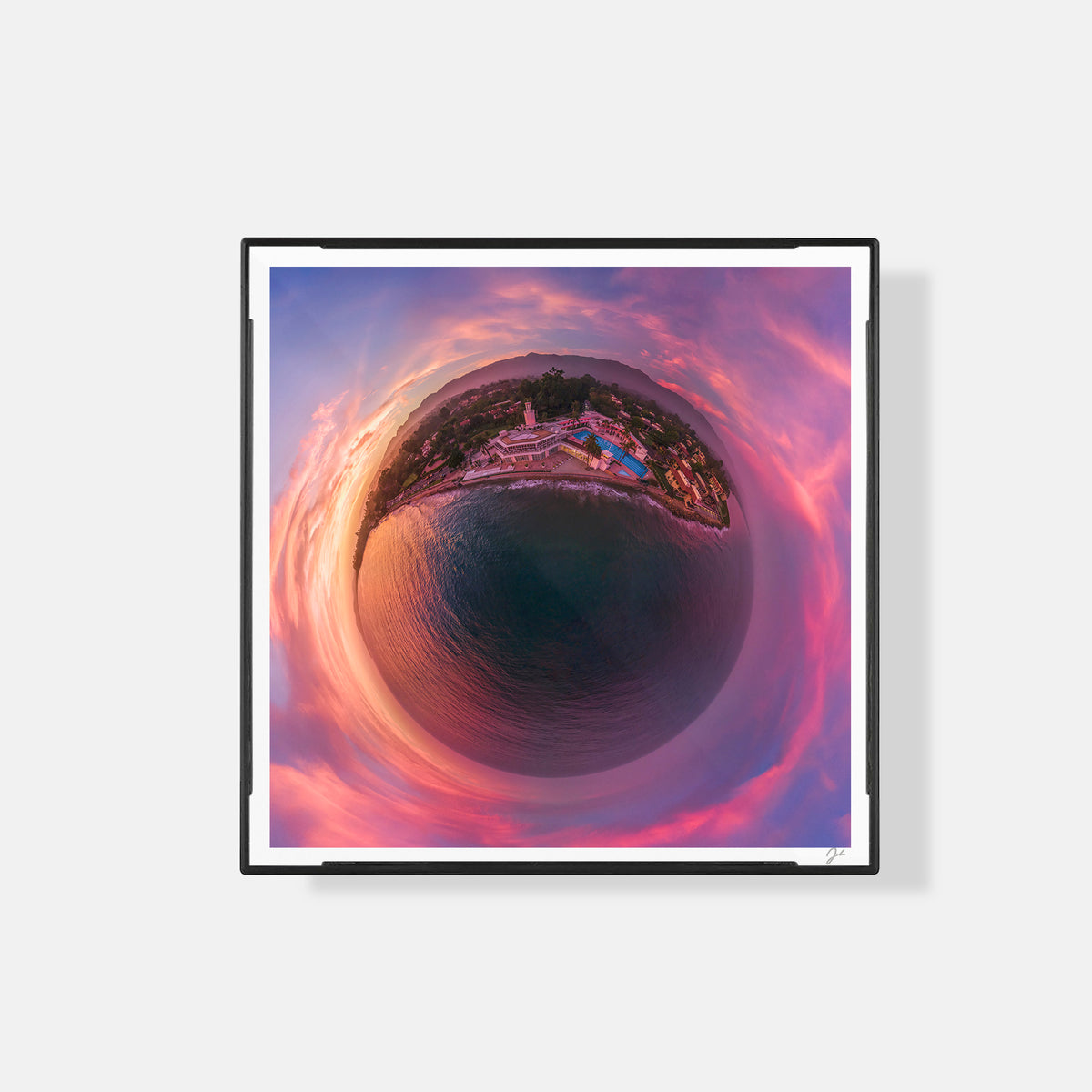 Butterfly Beach (2022) - Magnetic Mini Framed Signed Print