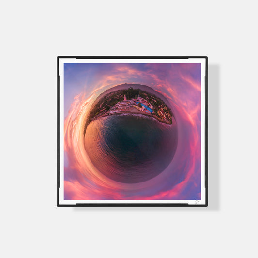 Butterfly Beach (2022) - Magnetic Mini Framed Signed Print