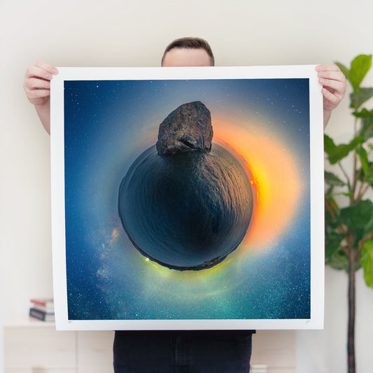 Chief Kiwanda Rock Milky Way, Sunset & Moonrise (2025) - Signed & Numbered Museum Grade Print