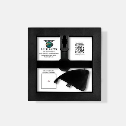 Chief Kiwanda Rock Milky Way, Sunset & Moonrise(2025) - Magnetic Mini Framed Signed Print