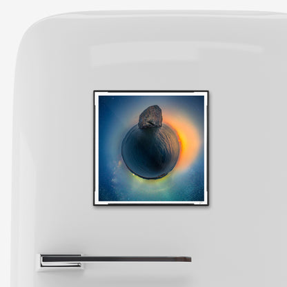 Chief Kiwanda Rock Milky Way, Sunset & Moonrise(2025) - Magnetic Mini Framed Signed Print