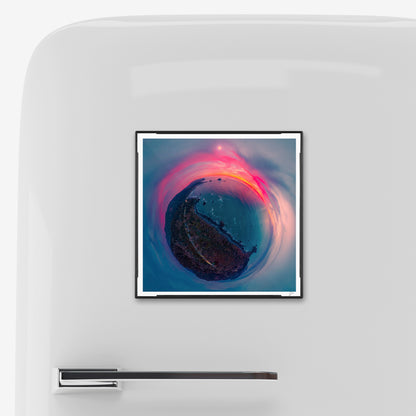 False Klamath Cove, Lost Coast Moonrise (2025) - Magnetic Mini Framed Signed Print