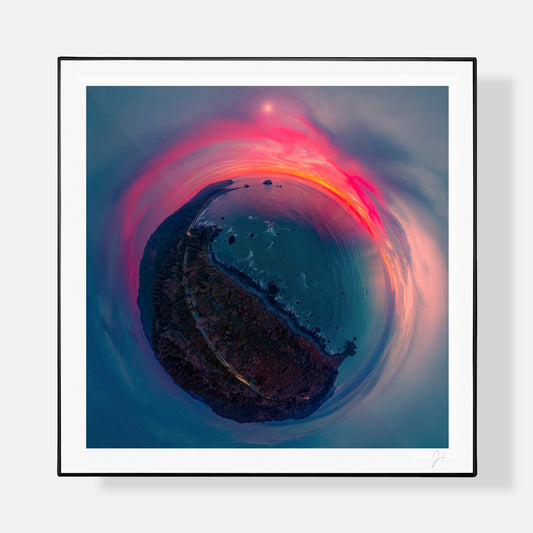 False Klamath Cove, Lost Coast Moonrise (2025) - Signed Print