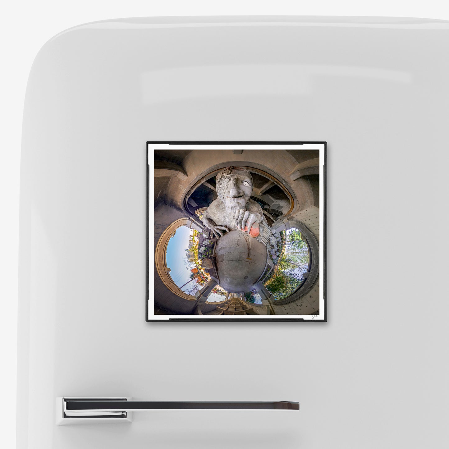 Fremont Troll (2024) - Magnetic Mini Framed Signed Print
