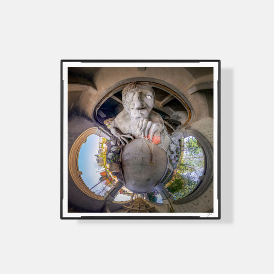 Fremont Troll (2024) - Magnetic Mini Framed Signed Print