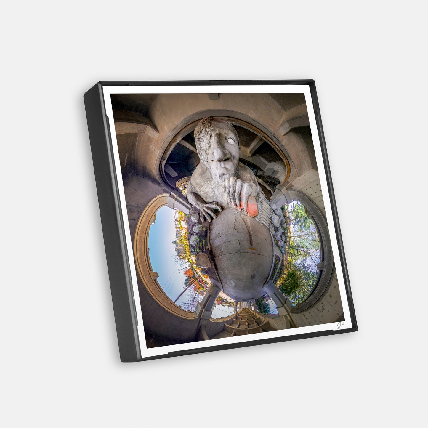 Fremont Troll (2024) - Magnetic Mini Framed Signed Print