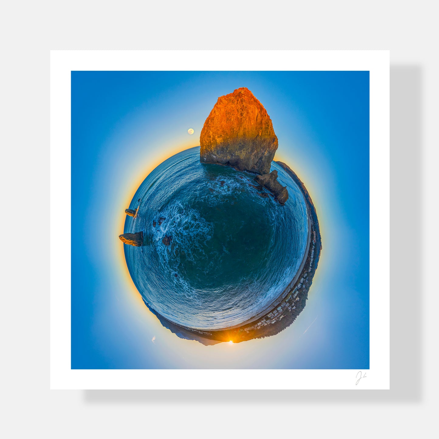 Haystack Rock Sunrise (2025) - Signed Print