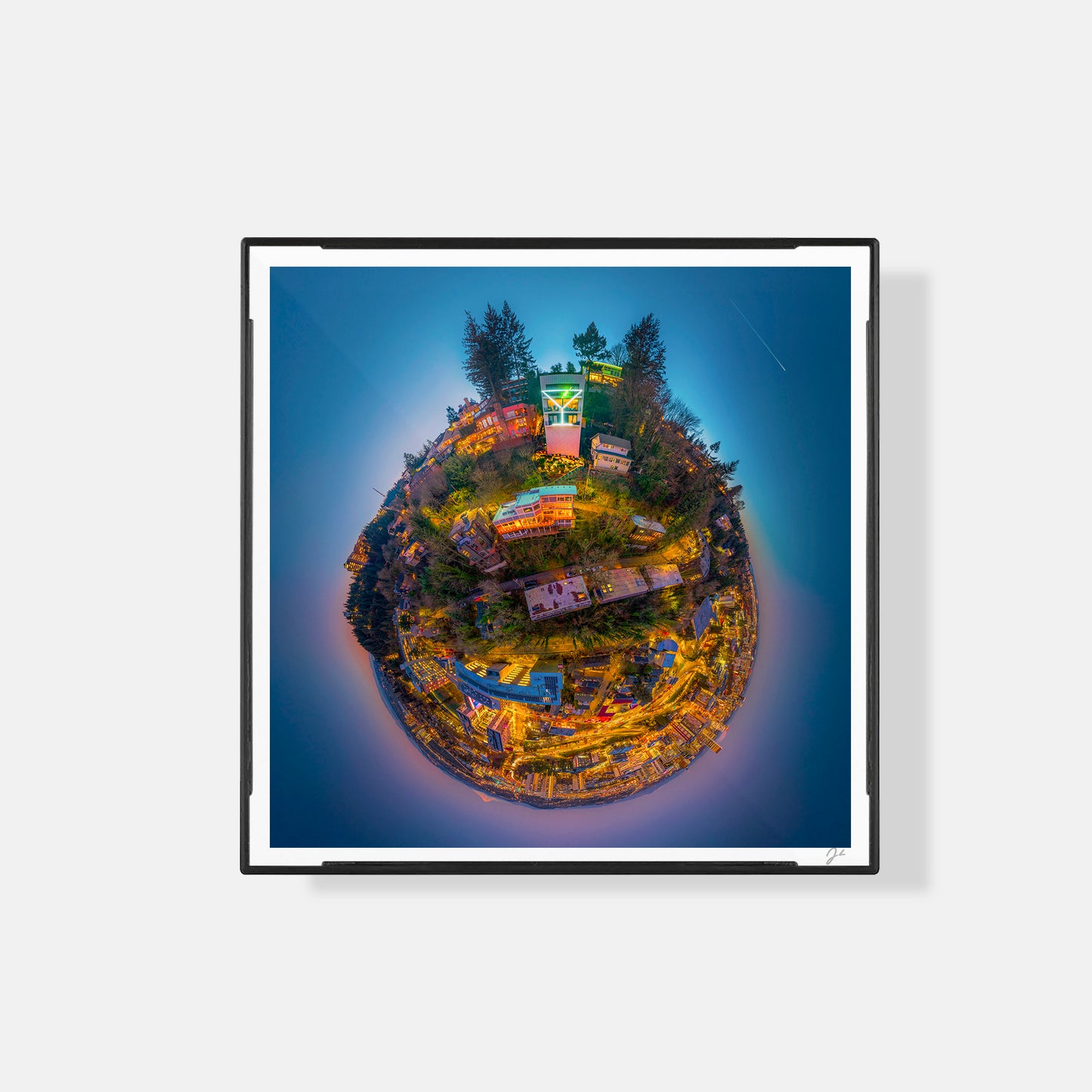 Martini Glass Sign (2025) - Magnetic Mini Framed Signed Print