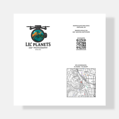 Martini Glass Sign (2025) - Signed Print