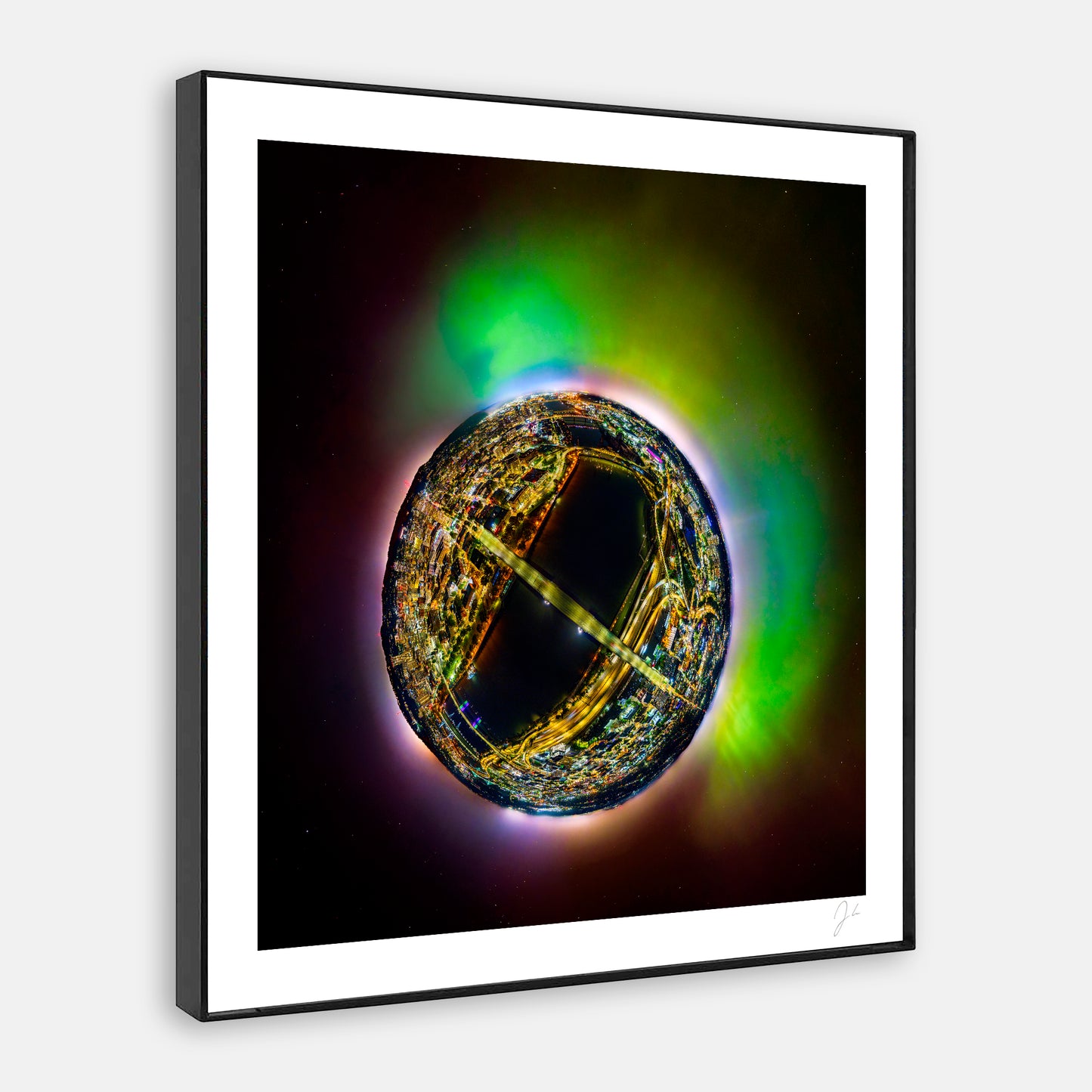 Northern Lights Over Portland (2024) - Signed Print