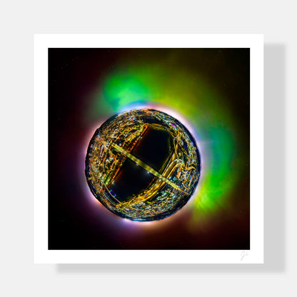 Northern Lights Over Portland (2024) - Signed Print