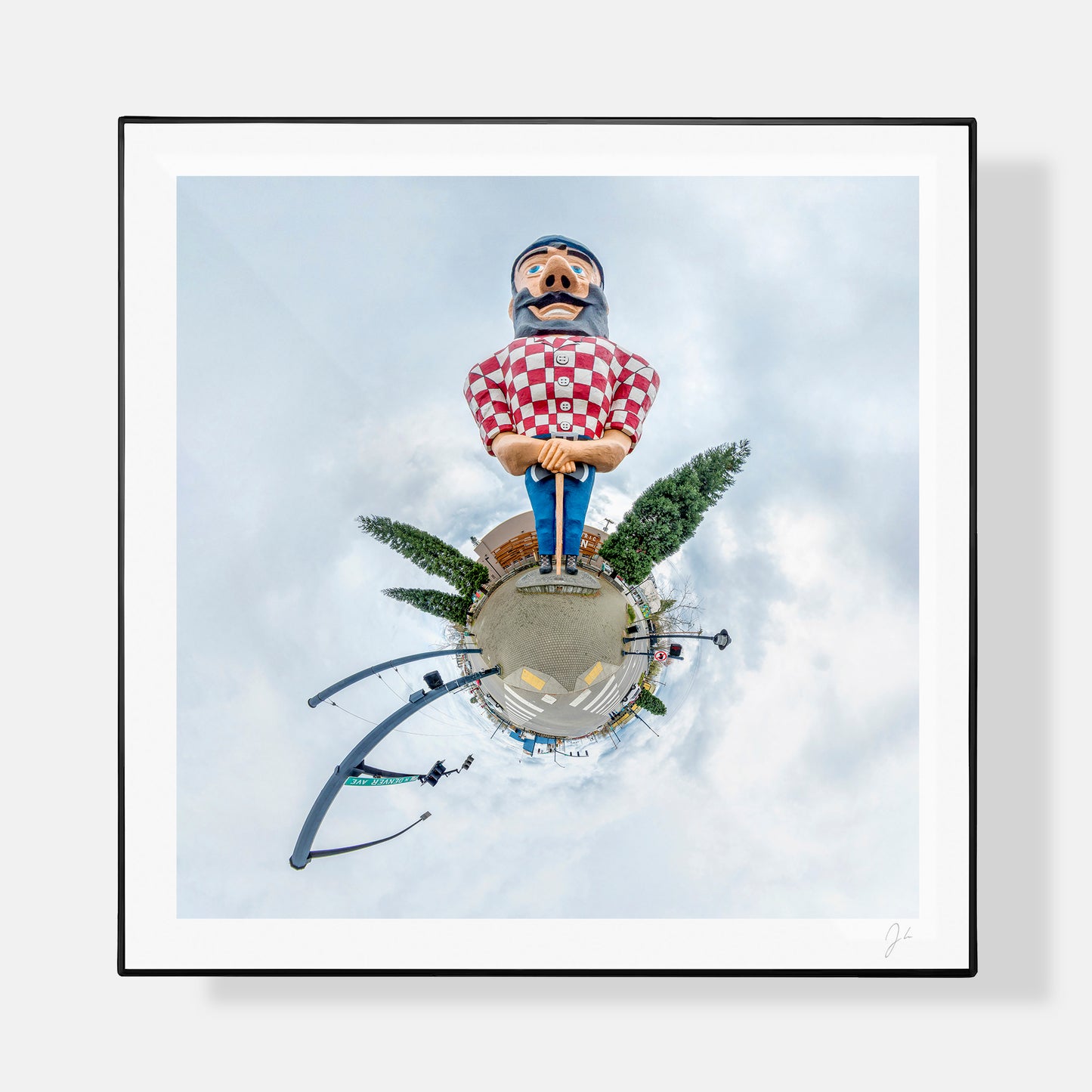 Paul Bunyan Statue (2018) - Signed Print