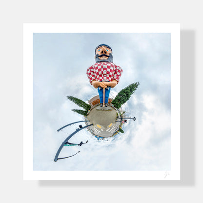 Paul Bunyan Statue (2018) - Signed Print