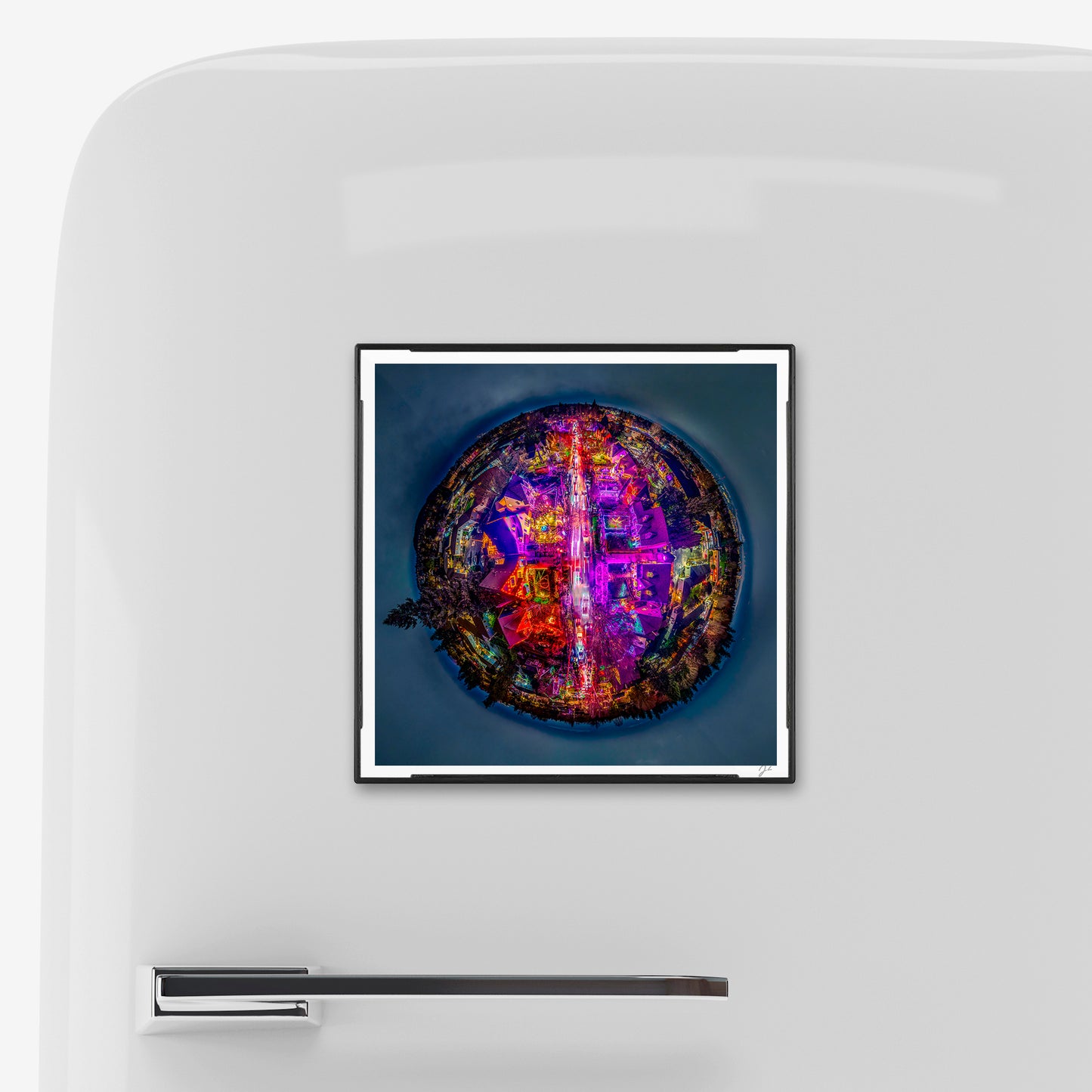 Peacock Lane (2025) - Magnetic Mini Framed Signed Print