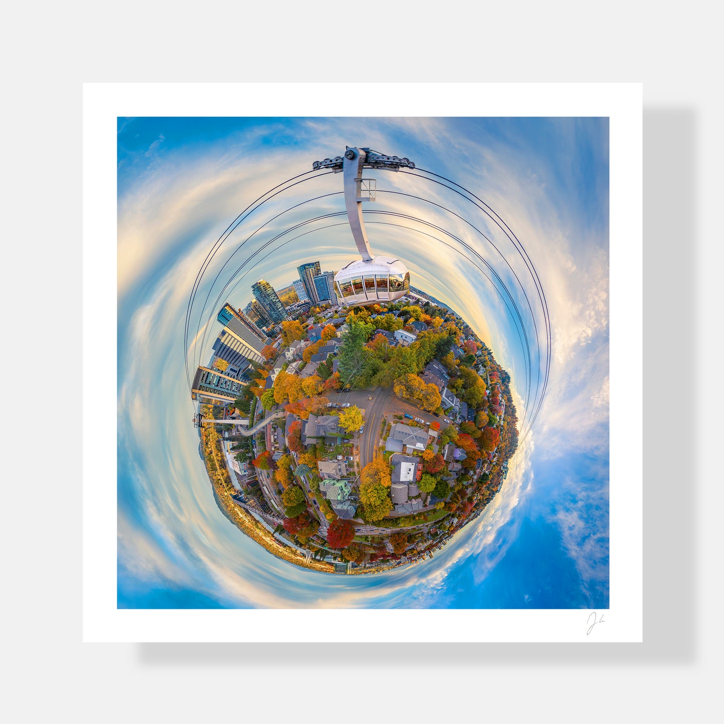 Portland Aerial Tram (2025) - Signed Print