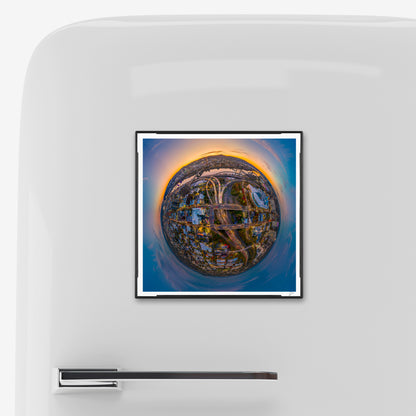 Portland City Lights (2025) - Magnetic Mini Framed Signed Print