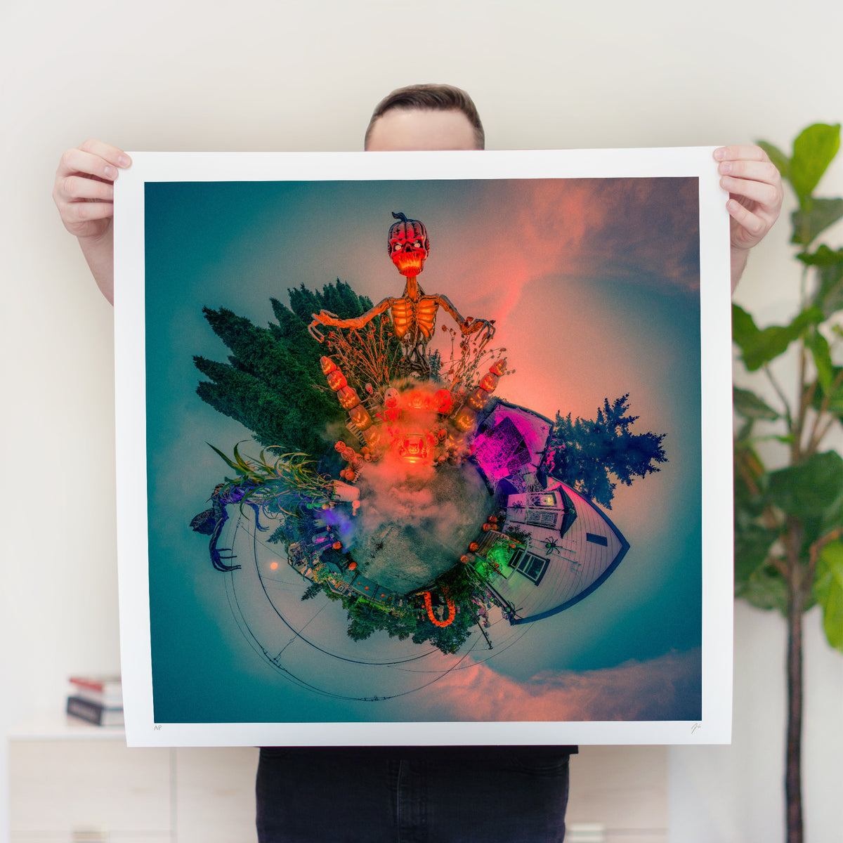 Post Mabone Halloween House (2026) - Signed & Numbered Museum Grade Print