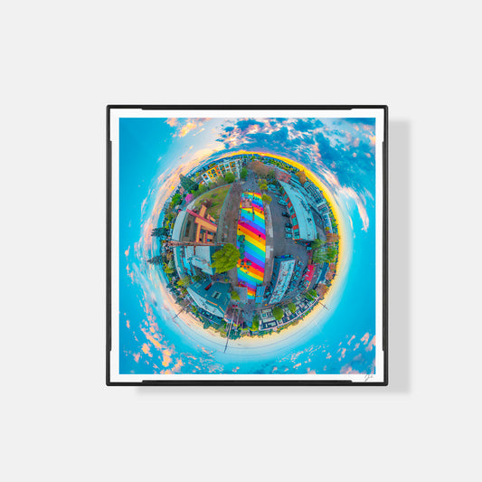 Rainbow Road (2025) - Magnetic Mini Framed Signed Print