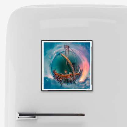 San Francisco-Oakland Bay Bridge (2025) - Magnetic Mini Framed Signed Print