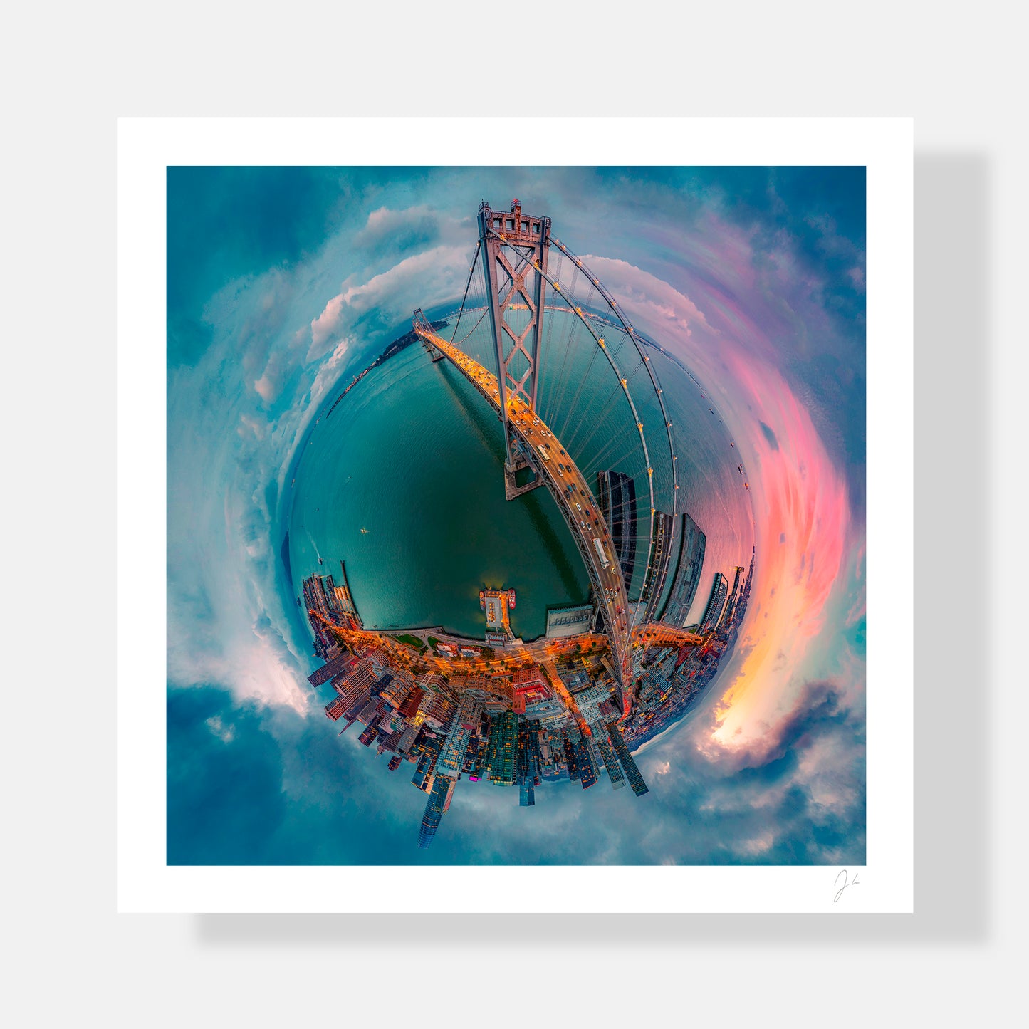 San Francisco-Oakland Bay Bridge (2025) - Signed Print