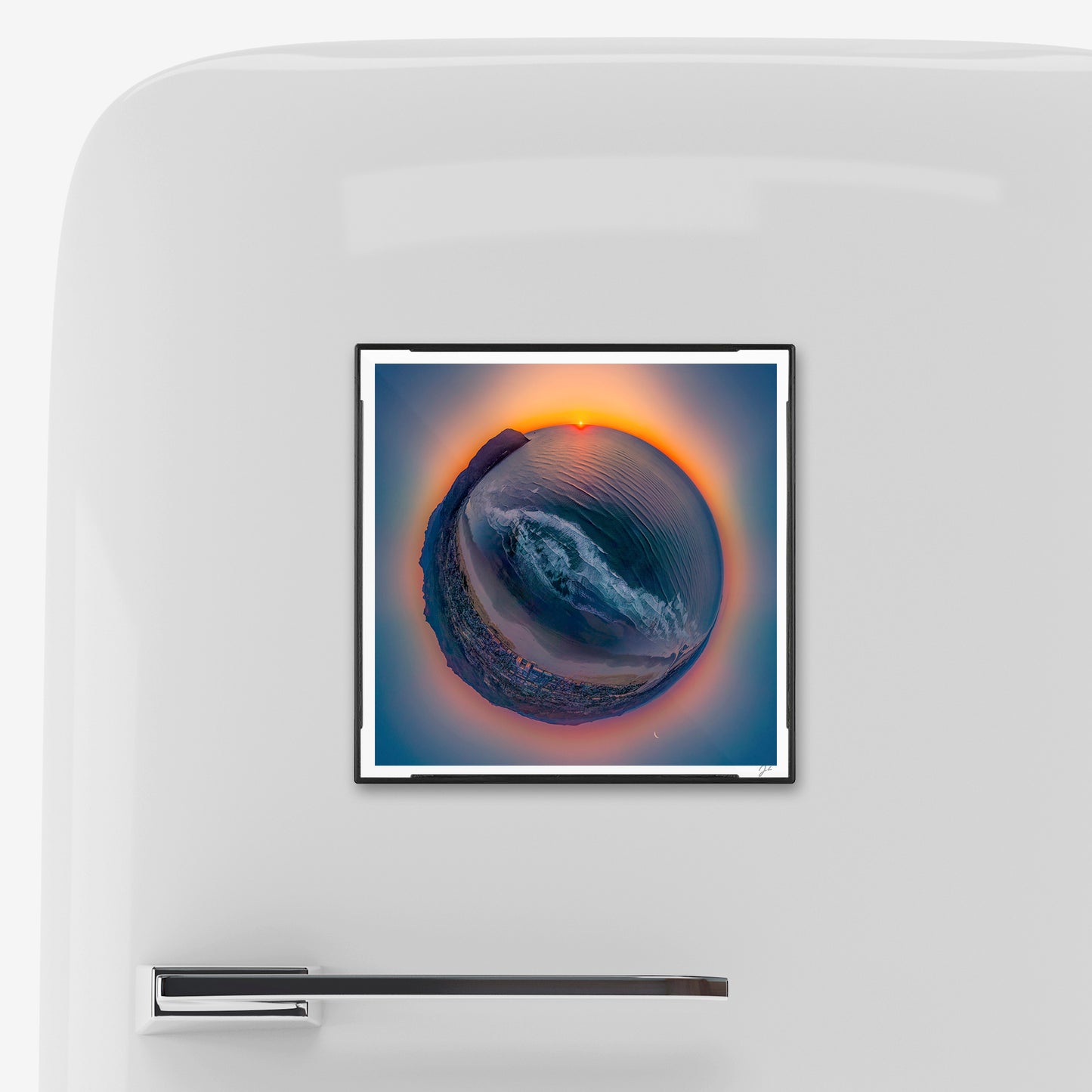 Seaside Beach (2025) - Magnetic Mini Framed Signed Print