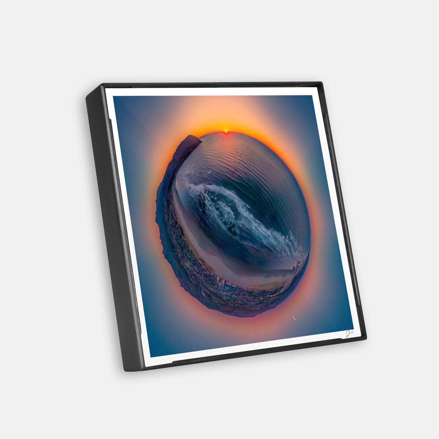 Seaside Beach (2025) - Magnetic Mini Framed Signed Print