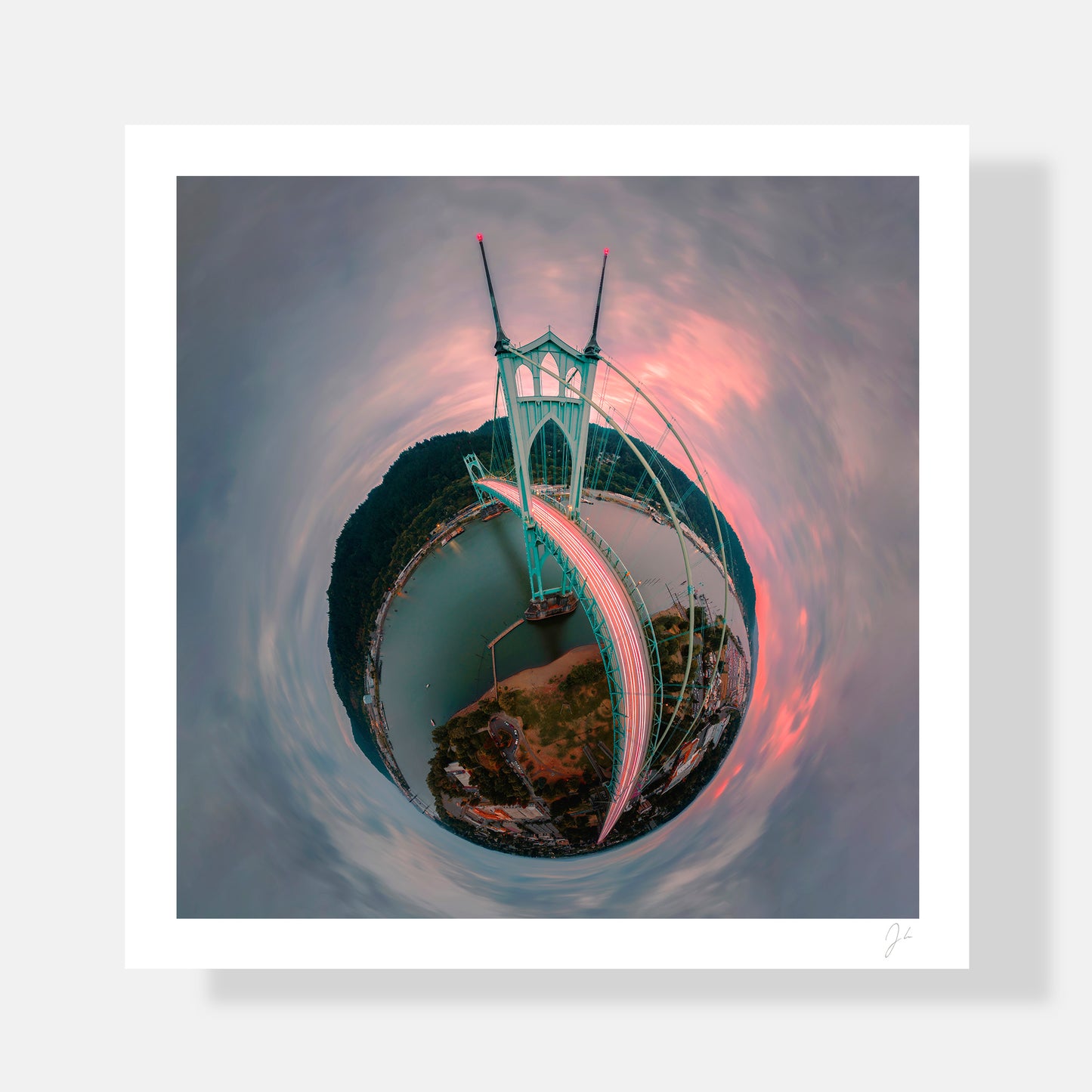 St. Johns Bridge (2022) - Signed Print