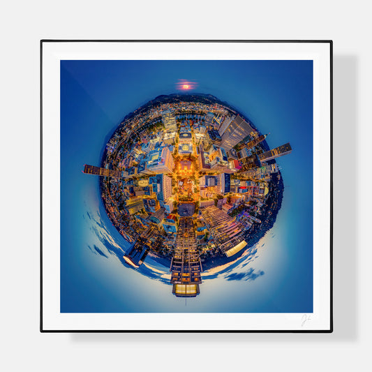 Super Blue Moon over Downtown Portland (2024) - Signed Print