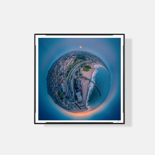Ventura Pier Beach (2017) - Magnetic Mini Framed Signed Print