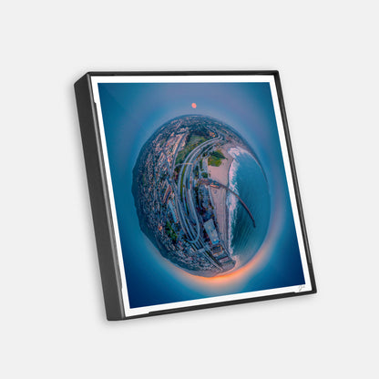 Ventura Pier Beach (2017) - Magnetic Mini Framed Signed Print