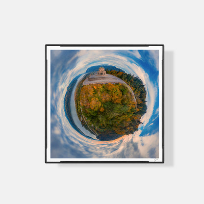 Vista House at Crown Point (2025) - Magnetic Mini Framed Signed Print