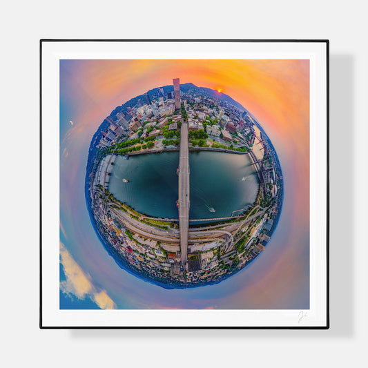 Willamette River Sunset (2024) - Signed Print