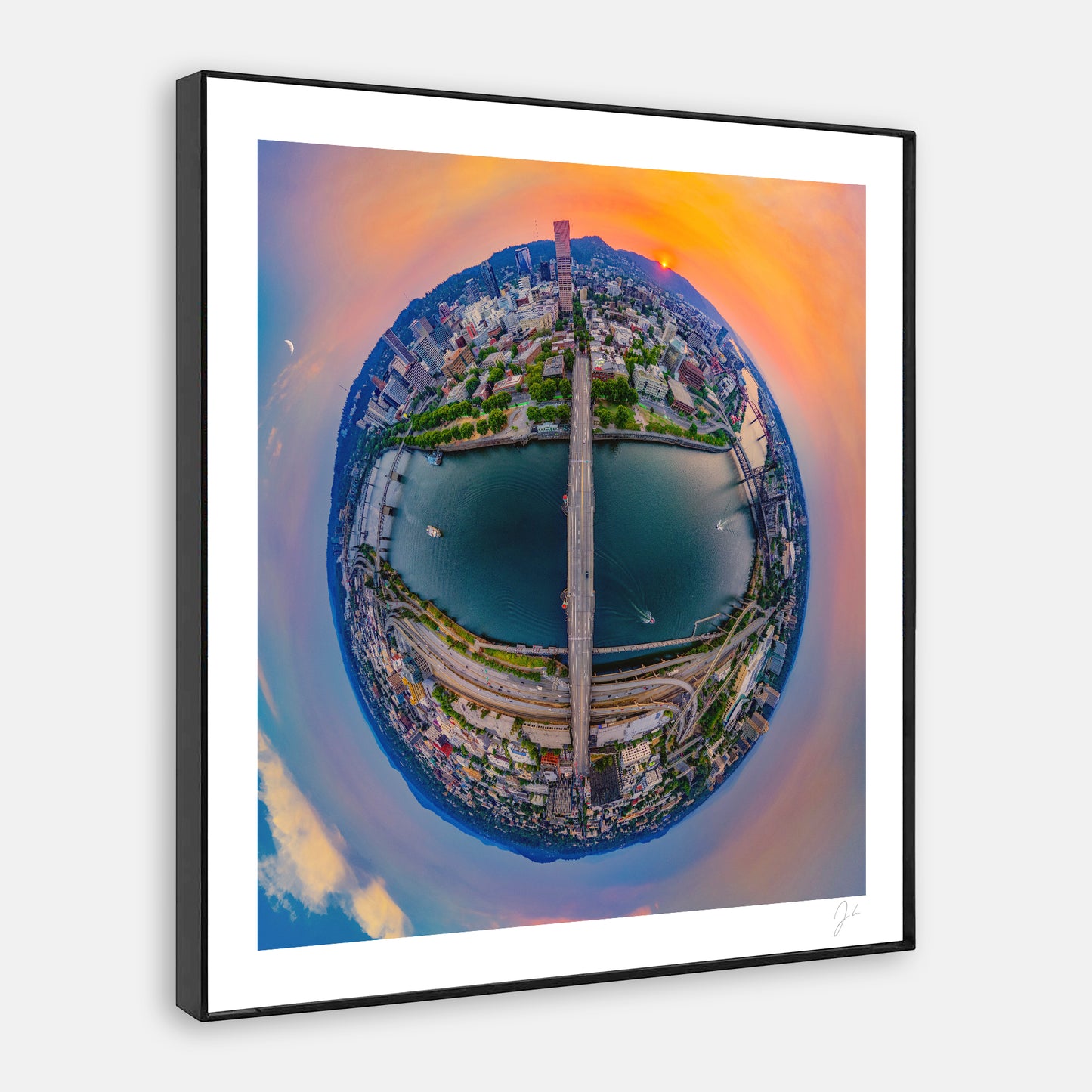 Willamette River Sunset (2024) - Signed Print