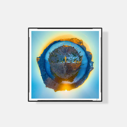 Wizards Island at Crater Lake (2025) - Magnetic Mini Framed Signed Print