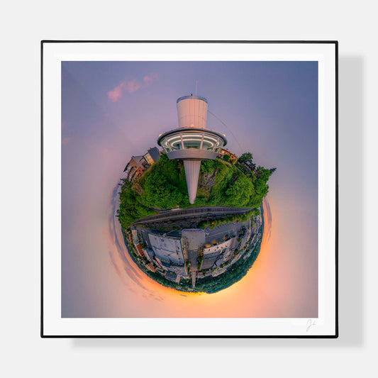 Lil' Planets 12x12" (Medium) / Print Only Oregon City Municipal Elevator (2023) - Signed Archival Print