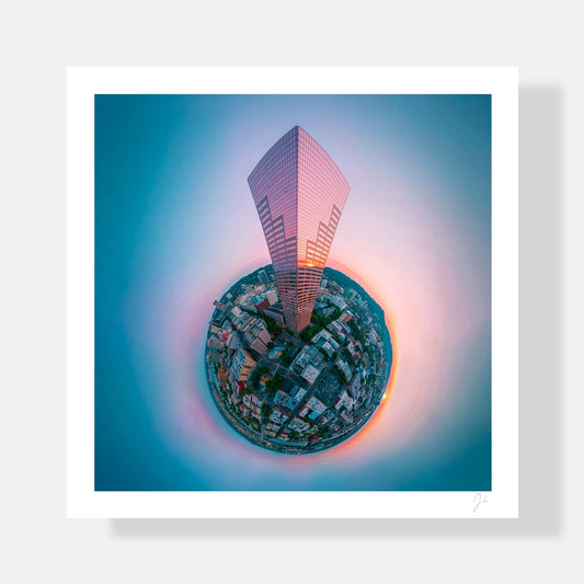 Lil' Planets 8x8" (Small) / Print Only Big Pink (2021) - Signed Archival Print