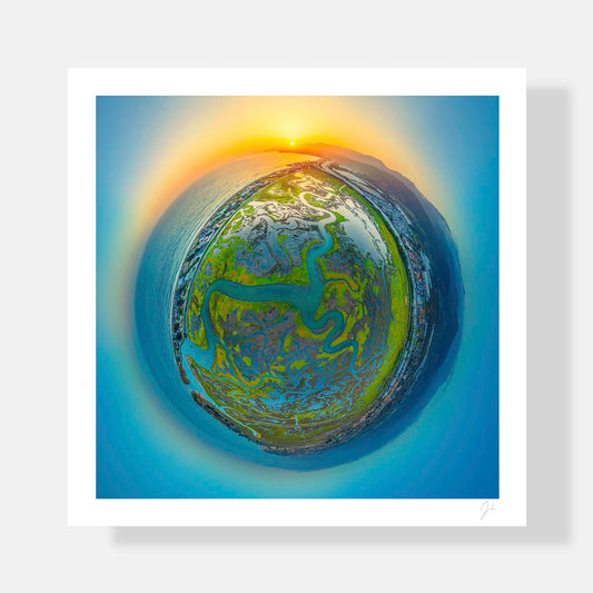 Lil' Planets 8x8" (Small) / Print Only Carpinteria Salt Marsh (2024) - Signed Archival Print