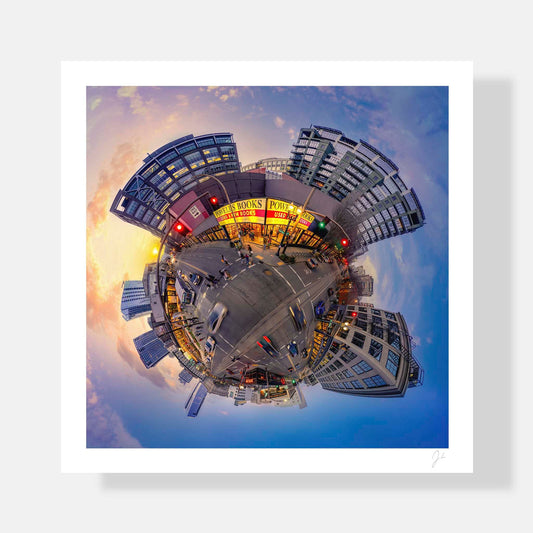 Lil' Planets 8x8" (Small) / Print Only City of Books (2024) - Signed Archival Print