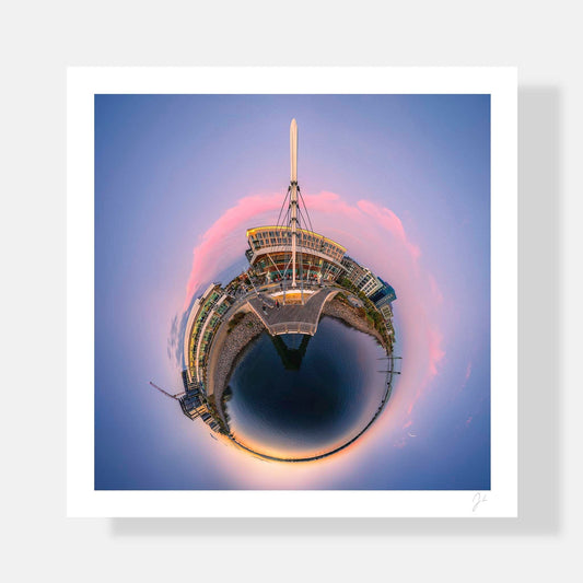 Lil' Planets 8x8" (Small) / Print Only Grant Street Pier (2023) - Signed Archival Print