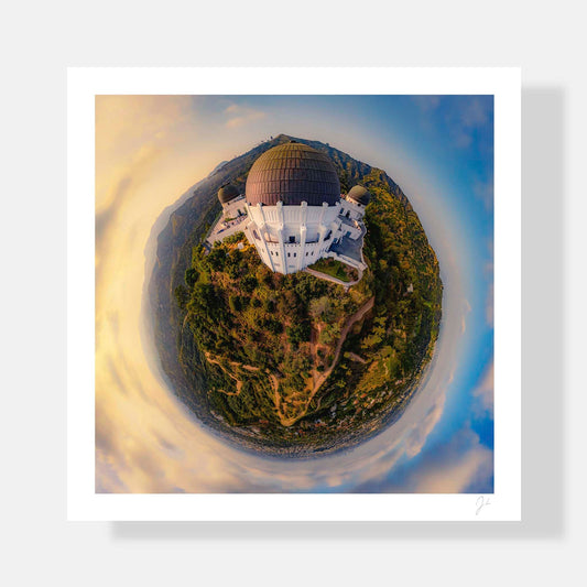 Lil' Planets 8x8" (Small) / Print Only Griffith Observatory (2024) - Signed Archival Print