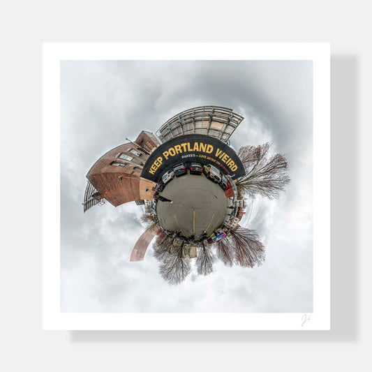 Lil' Planets 8x8" (Small) / Print Only Keep Portland Weird (2015) - Signed Archival Print