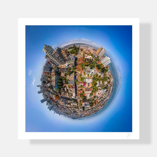 Lil' Planets 8x8" (Small) / Print Only Lombard Street (2021) - Signed Archival Print